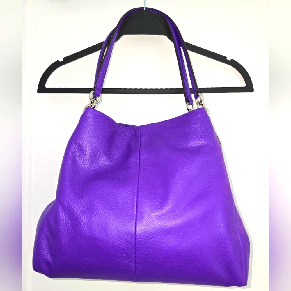 COACH Phoebe Shoulder Bag-Purple